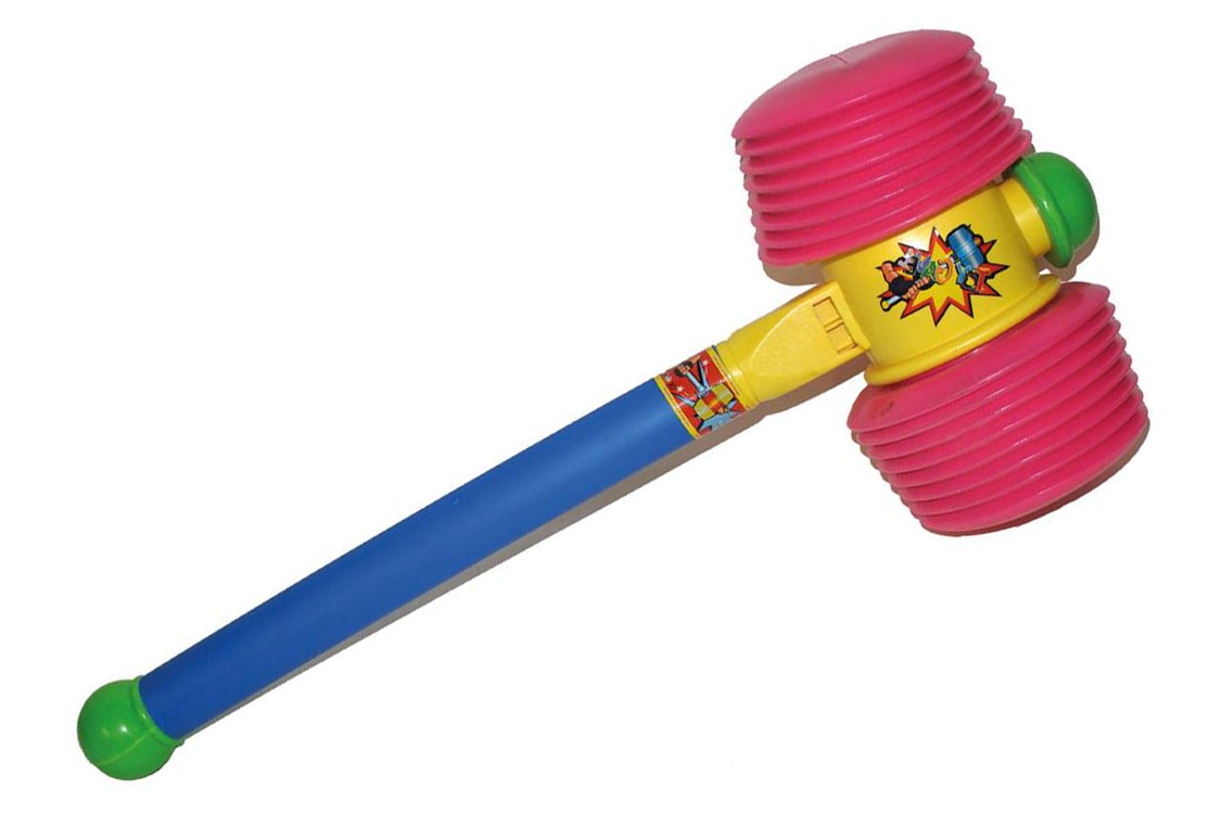 Køb Mega PVC Klovne Hammer med lyd Rodes.dk