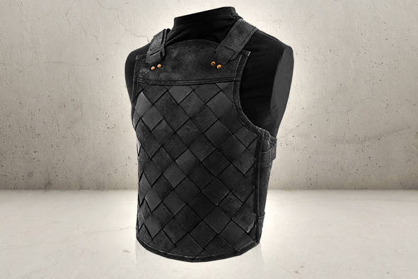 Viking Leather Armour - Black-0
