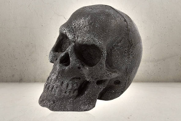 Latex Skull - Ash Grey-0