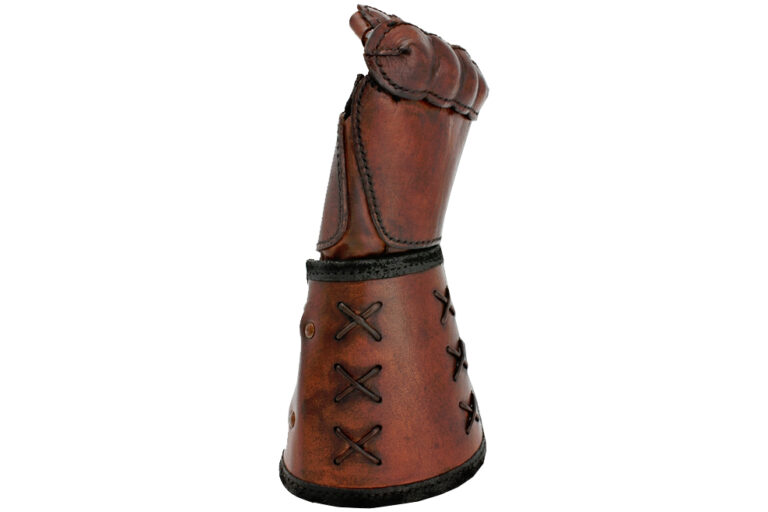 Leather gauntlet Right - M/L-16590