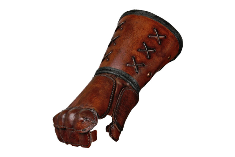 Leather gauntlet Right - M/L-16587