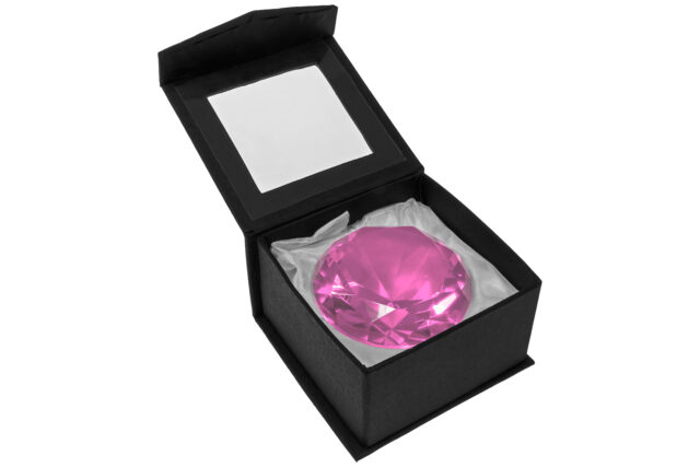 Kæmpe Juvel / diamant i Pink-21205
