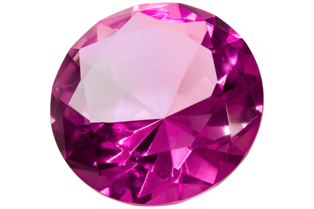 Kæmpe Juvel / diamant i Hot Pink-37150