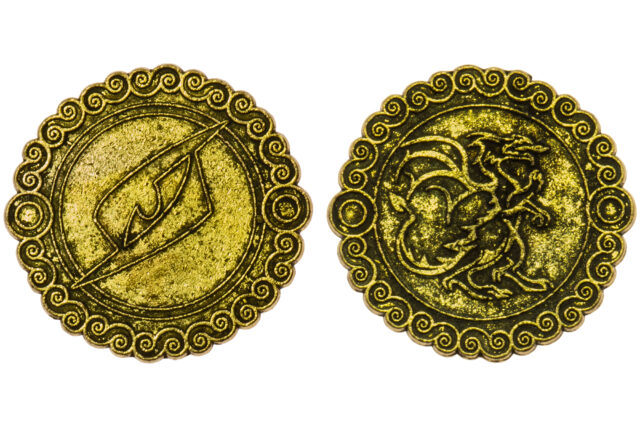 10 x Golden Dragon Coins-21341