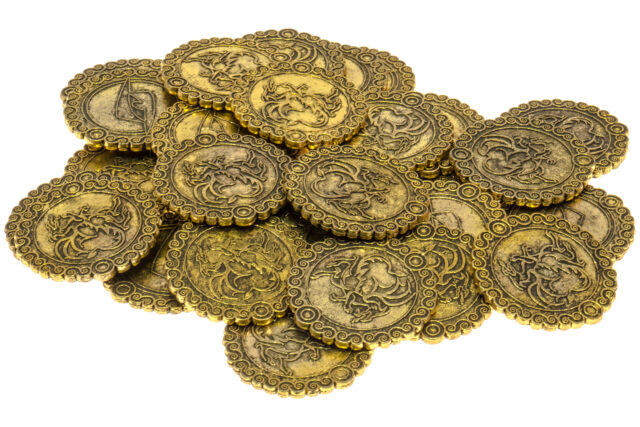 10 x Golden Dragon Coins-21344