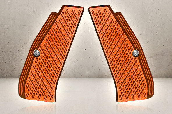 CNC Grip Shells - Orange-0