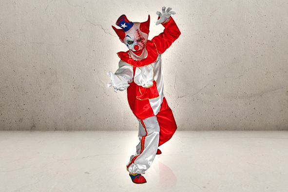 Circus Clown Costume + Maske-0