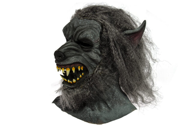 Werewolf mask Black-27107