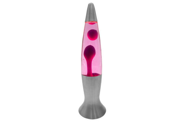 lavelampe pink purple komplet med 230 V adapter - Køb den på Rodes.dk Webshop