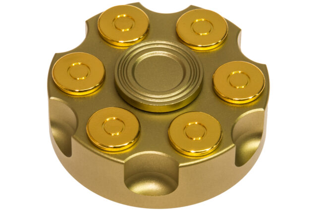 Revolver Drum Fidget Spinner - Gold Edition-30855