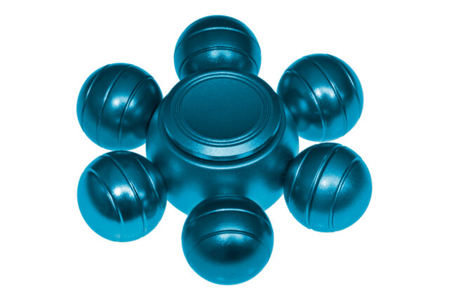 Orbs Alu Fidget Spinner - Blue-30772