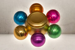 Orbs Alu Fidget Spinner - Rainbow-0