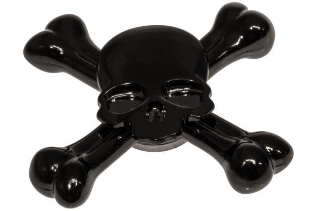 Skull Fidget Spinner - Gloss Black-30870