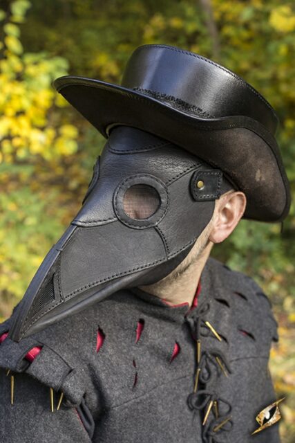 Plague Doctor Mask - Black-31443