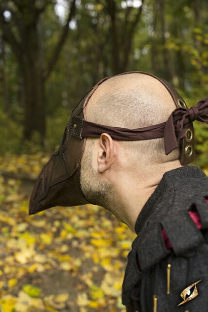 Plague Doctor Mask - Brown-31436
