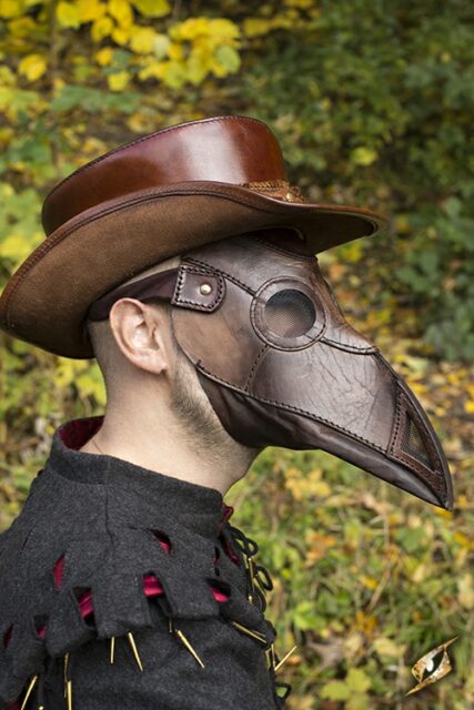 Plague Doctor Mask - Brown-31435