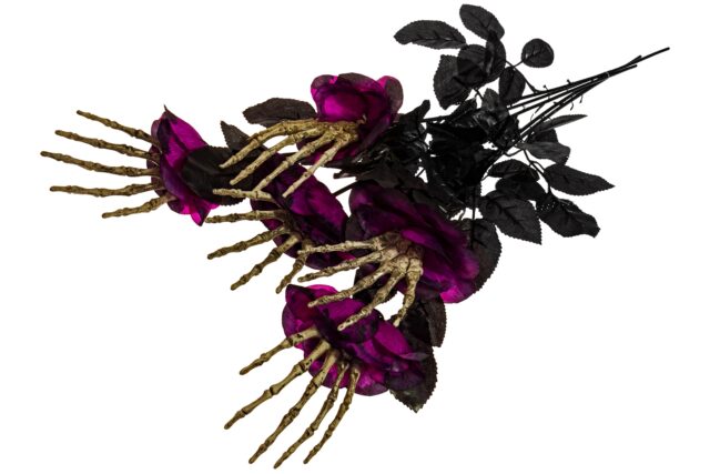 Black Skull Rose Buket-36113