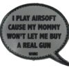 I Play Airsoft - Grey-0