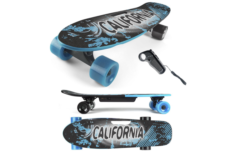 Her ser du E-Skateboard Blue