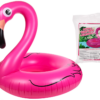 Dette er et billede af flamingo badering