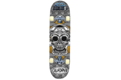 Skateboard mexican skull