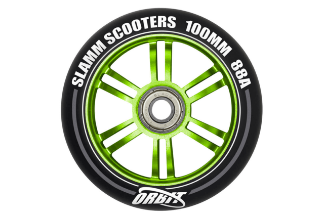 Slamm Orbit 100mm Hjul Til Løbehjul - Green-0