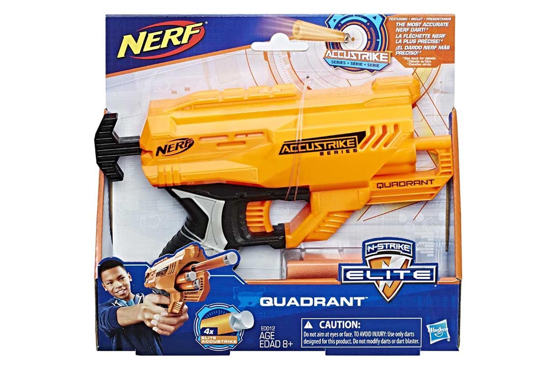 Nerf Accustrike Quadrant pistol gun accu strike | Køb på Rodes.dk Webshop