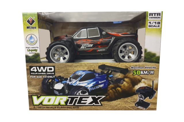 Vortex - 4WD - Black RTR 1:18 - 50 km/t-0
