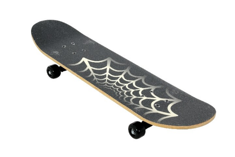 Skateboardet set oppefra