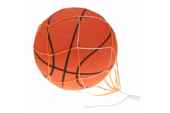 Stor basketbold med net - 25 cm
