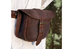 Warrior Bag Suede – Small i brun