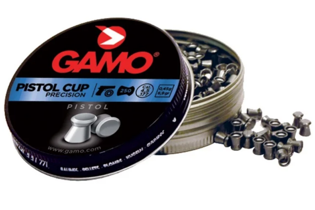 Gamo Pistol Cup hagl - Flat - 250 stk. (4.5mm)