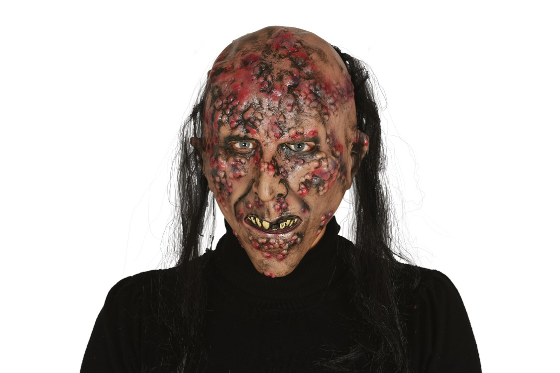 Guirca Zombie-Maske Aus Latex – Für Erwachsene, Mehrfarbig, Gruselig Für Halloween & Kostümpartys