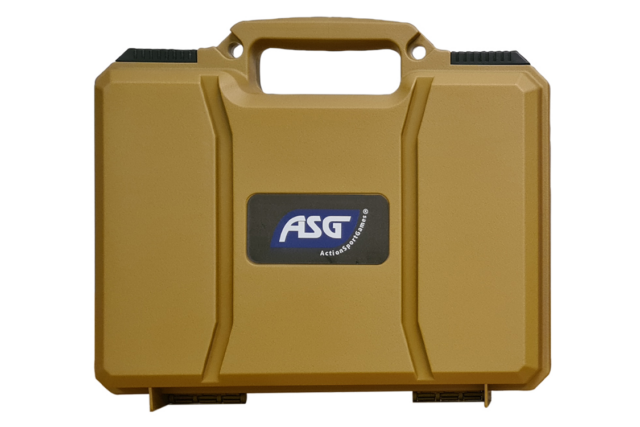 Airsoft tilbehør - ASG Pistol Kuffert med plukskum - 31x27 cm - Tan