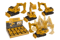 Gravmaskine med friktionskørsel og bevægelig arm