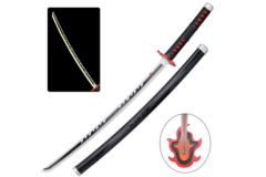Tanjiro Kamado Katana - Bambusklinge med Led lys