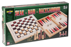 3 i 1 Skak, Dam og Backgammon