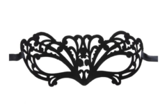 Sort halv Maske - dame/pige