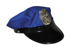 Politihat Blå - Junior/Pige