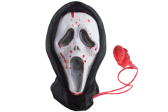 Ghost Maske med Flydende Blod – Scream inspireret
