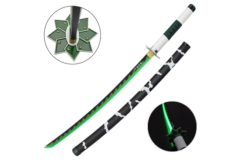 Sanemi Shinazugawa’s Katana - Bambusklinge med Led Lys
