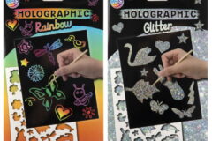 Kradsebog m/glitter eller regnbue