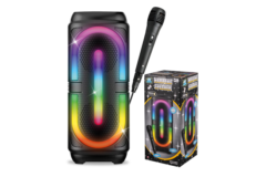 Karaokehøjttaler med Mikrofon og Lyseffekter | Lille