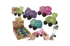 Stretch /squeeze Dinosaur Bil (Flere farver) - 110mm