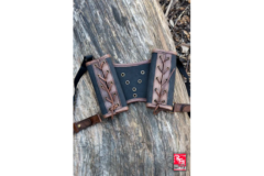 Dobbelt Rygsværdholder - Brun