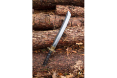 Dai Katana Sword - 60 cm - Brunt skæfte