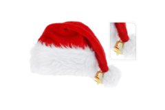 Plys Nissehue med Klokke - 40cm