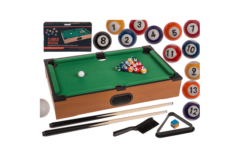 Mini Pool Bord Kompletsæt i Træ - 51x31 cm