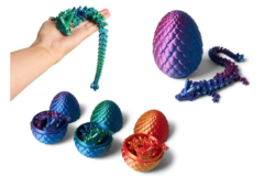 Drage Æg med Drage i 3D Print - Kæmpe version!