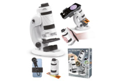 Mikroskop til Børn med 180xZoom, LED lys og Mobilholder